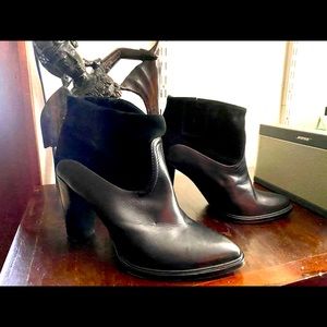 All Saints Black Heeled Booties